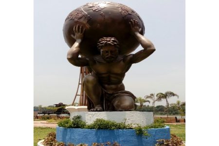 Fiberglass Big Statue Garden Sculpture