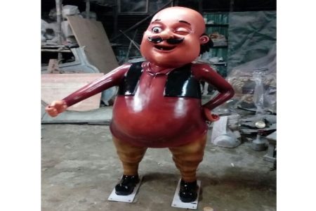 Fiberglass Cartoon Mottu Sculpture