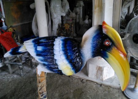 FRP Hornbill Bird Sculptures